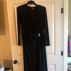 Lauren By Ralph Lauren Black Gown